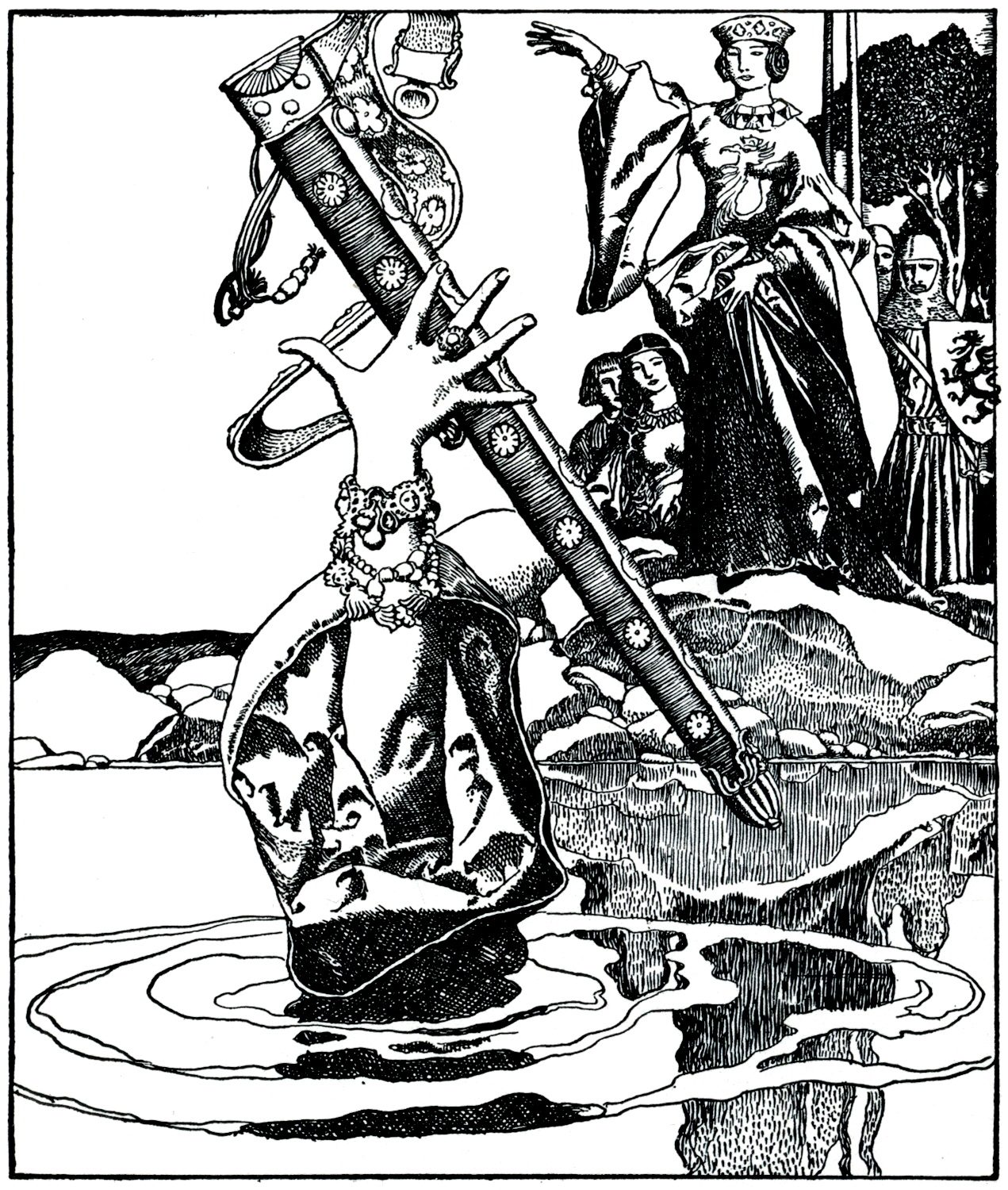 Arthur-Pyle Queen Morgana loses Excalibur His Sheath