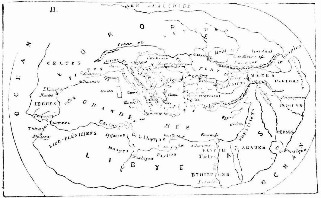 Map of Hecataeus 500 BC