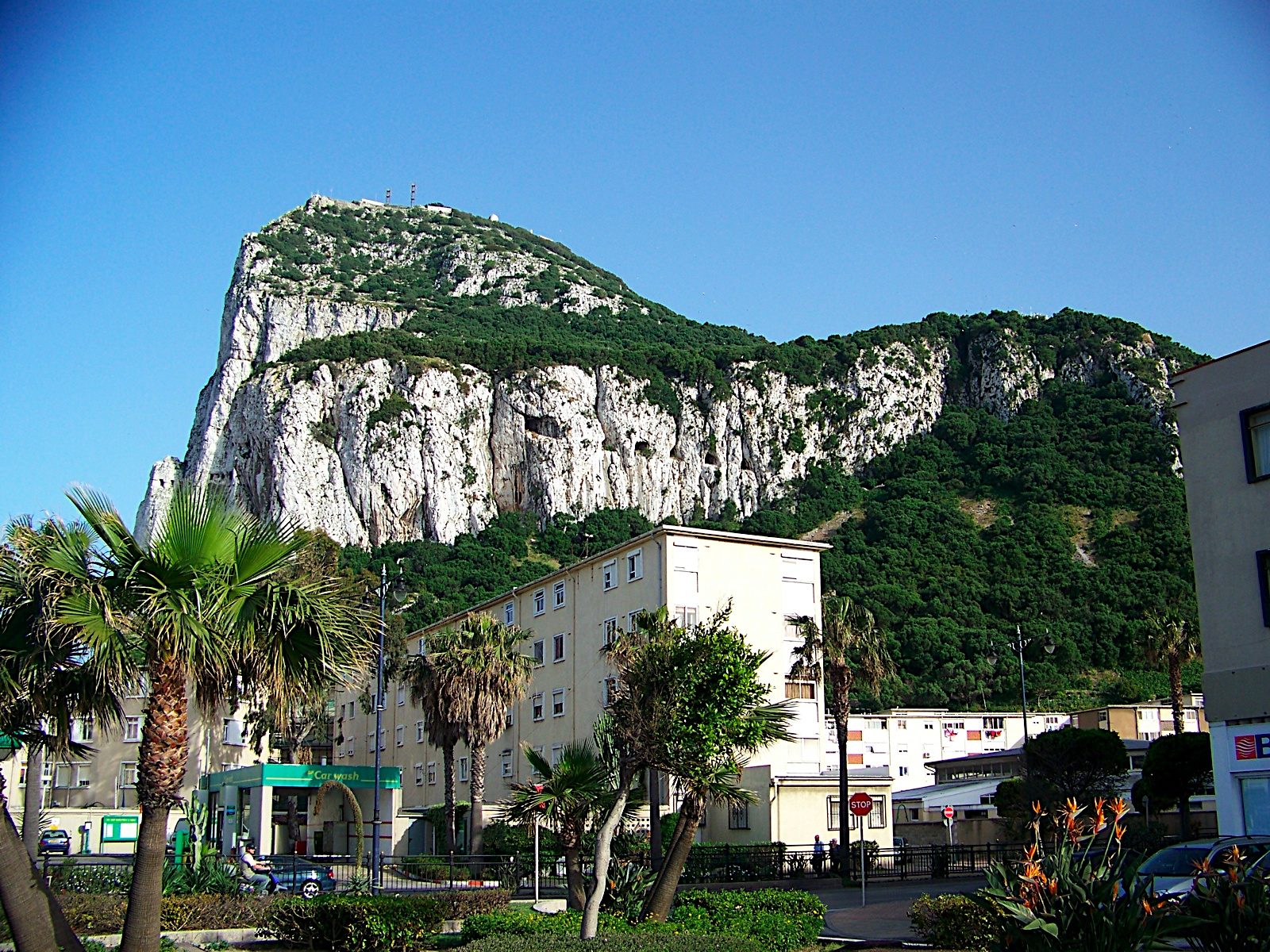 Rock of Gibraltar from Bayside Road, Gibraltar