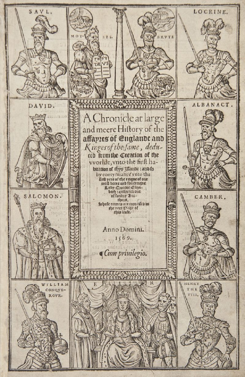 The title page of Richard Grafton’s A Chronicle at Large, 1569