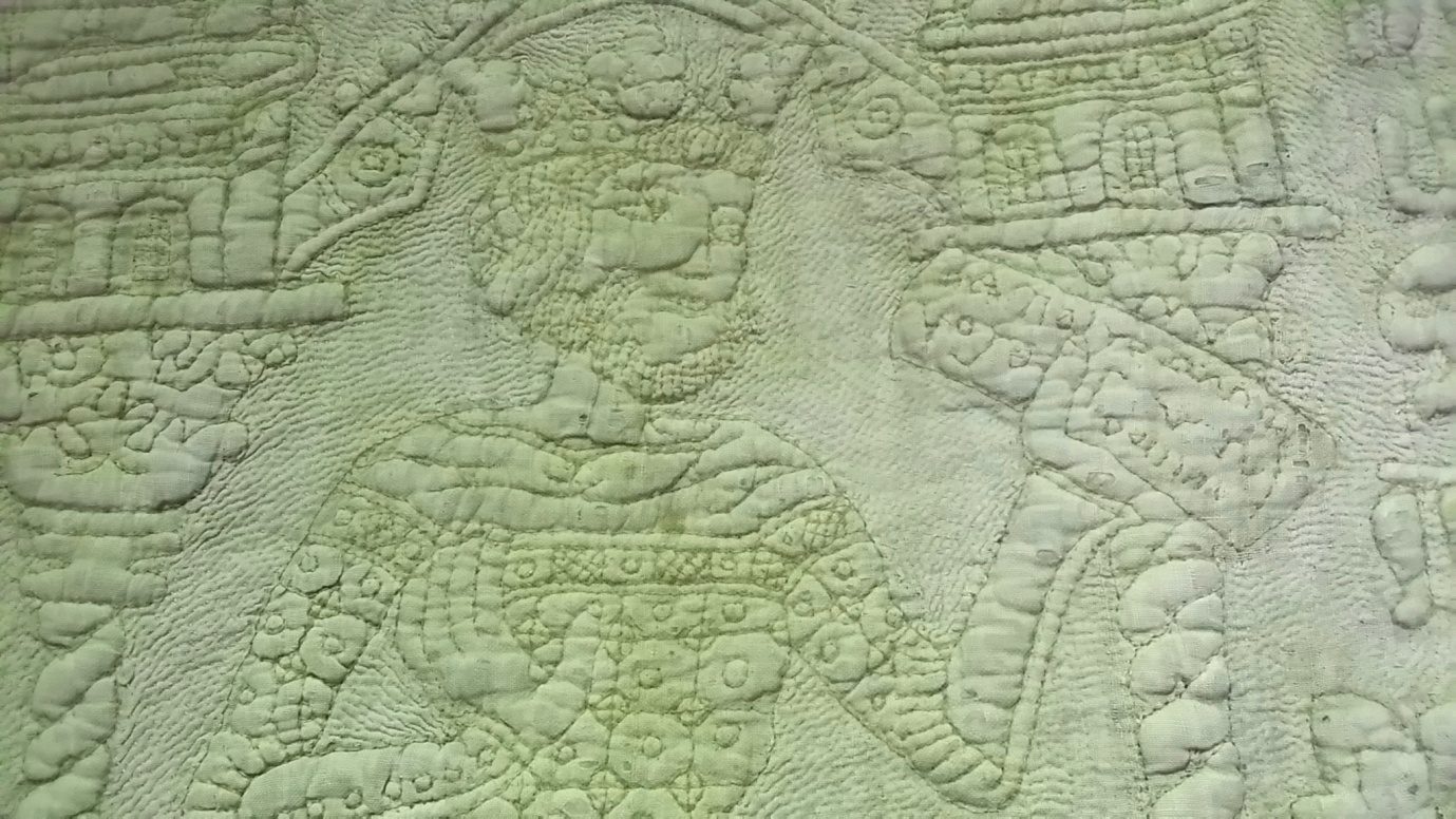 King Mark depicted on a 14th century Tristan Quilt, V&A Museum, London. Credit: Wikimedia Commons, Malabu, CC-BY 3.0