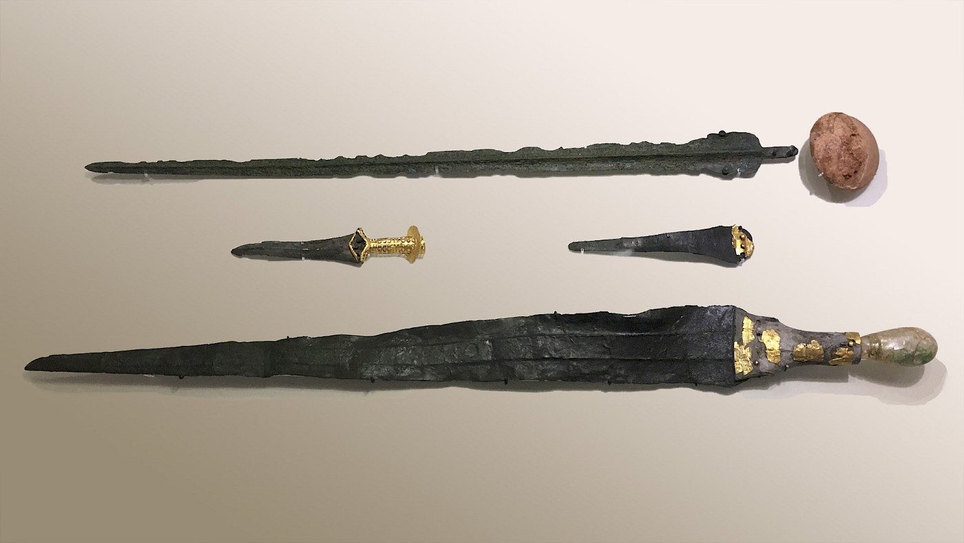 Minoan blades from Malia, Crete. Photo by Josh Brouwers