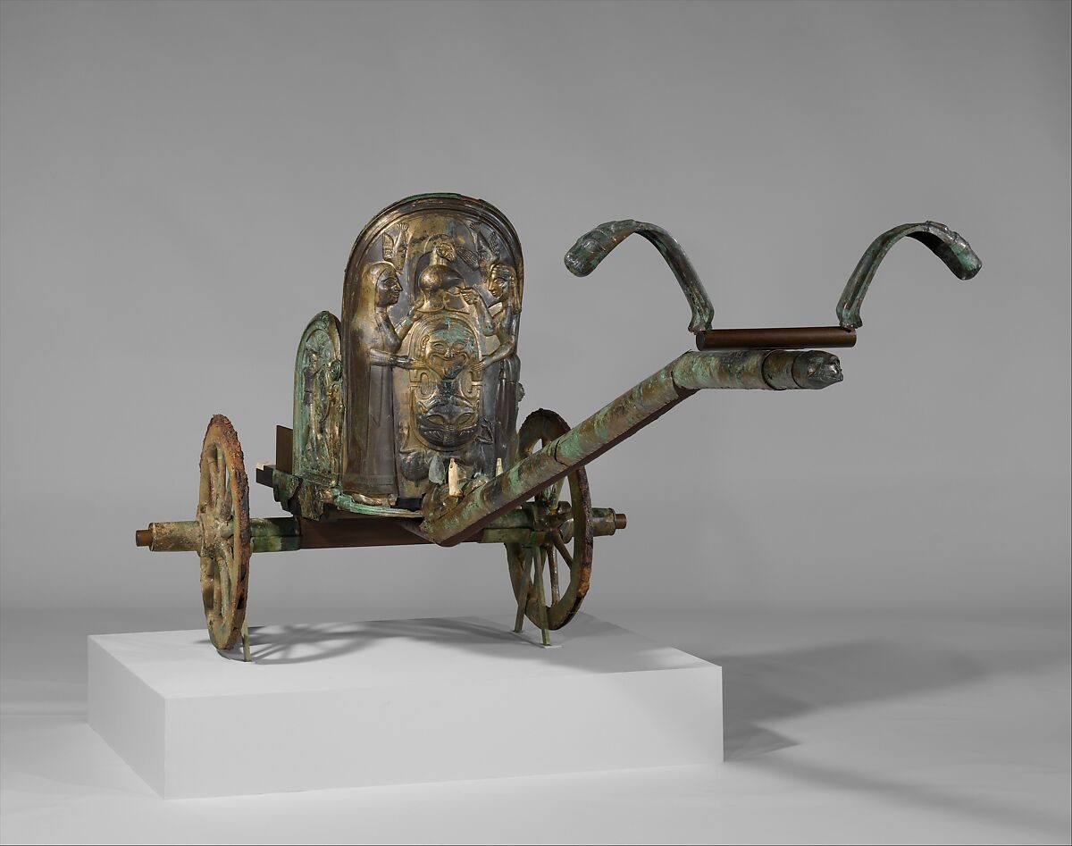 The Monteleon chariot of the Etruscans, the Tyrrhenians of Plato’s account