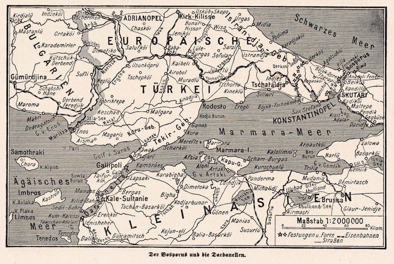 Map of the Sea of Marmara, showing the narrow entrances at both ends. Credit: Thomas Quine, CC-BY 2.0