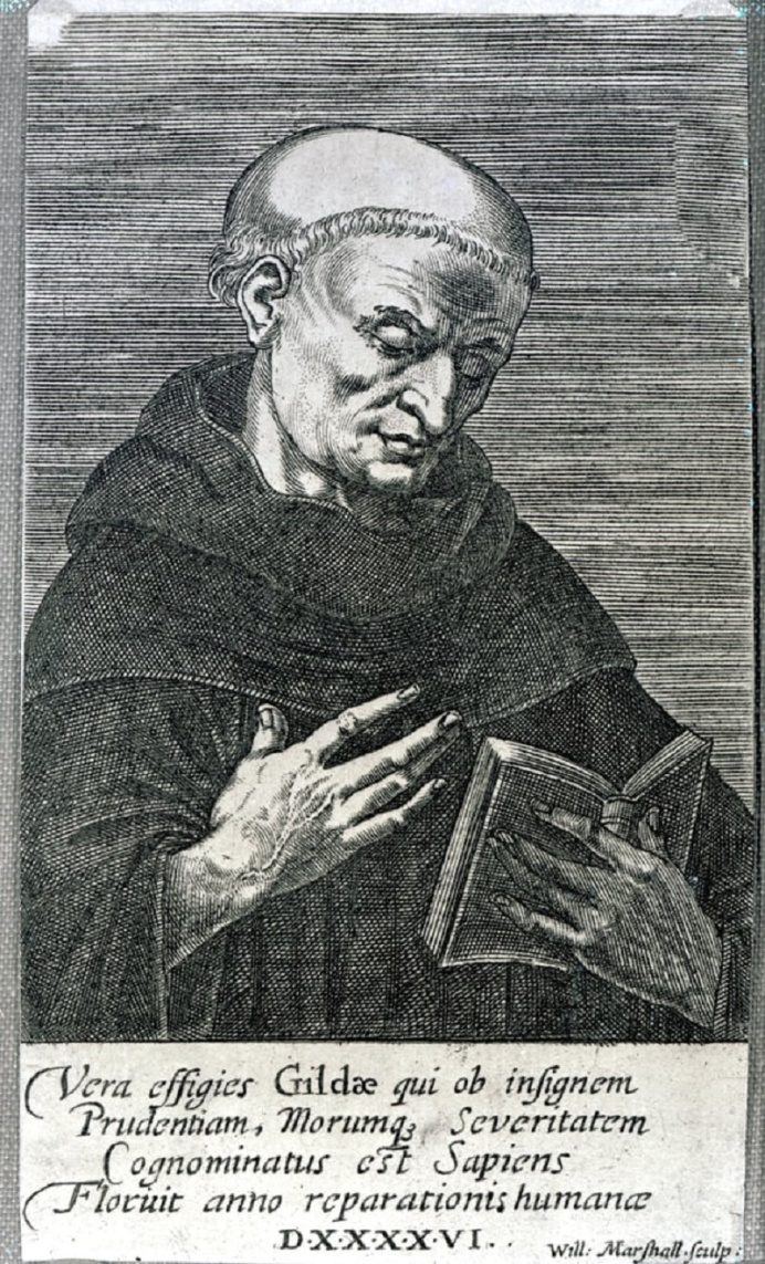 Illustration of Gildas, William Marshall, 17th century