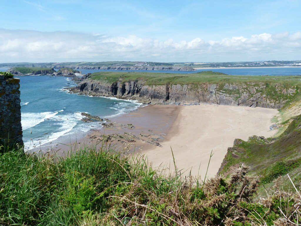 View from Caldey Island, the likely location of Samson’s island monastery. Photo by Ruth Sharville, CC-BY 2.0